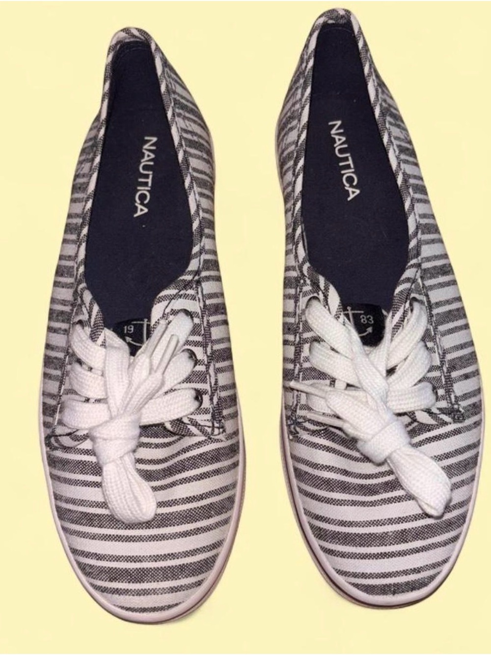 Nautica Women’s Shelborne Canvas Lace-Up Boat Slip On Shoes